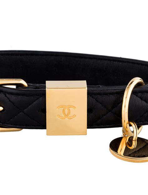 collar chanel vintage|designer dog collars Chanel.